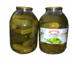 Огірки консервовані БКЗ ДЕСНА, 3000г